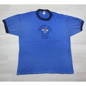 Vintage Original 1994‎ Beastie Boys ABA Basketball Ringer Tee (XL) Distressed